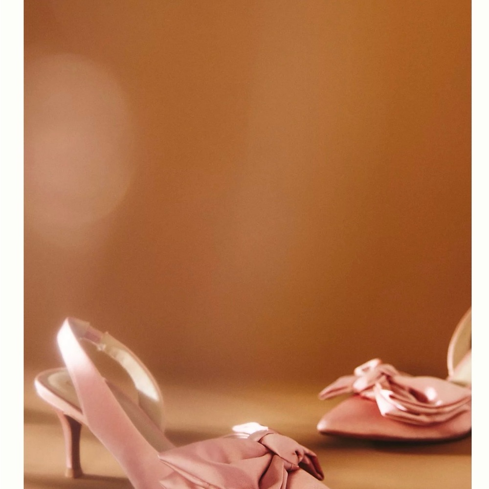 Anthropologie Seychelles Elegant Pink Bow Women's Shoes - Picture 4 of 9